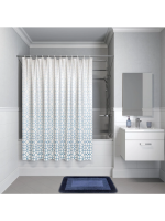Штора для ванной Iddis Basic B22P218i11 белый;голубой