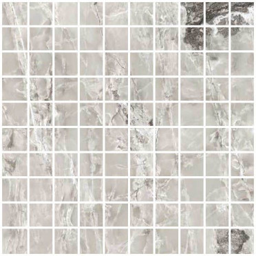 Мозаика ONYX&MORE SILVER BLEND SATIN MOSAICO 3X3 (767666) 30x30 от Casa Dolce Casa (Италия)