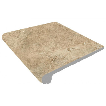 Фронтальная ступень Petra Ocre Round. Anti-Slip 30x33 от Gres de Aragon (Испания)