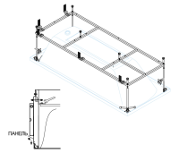 Каркас для ванны Cezares Plane 178x78 PLANE-190-90-MF-R