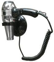 Фен Nofer HOTELline 02057.B с антивандальной защитой, черный/металлик