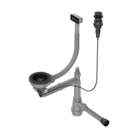 Арматура с клапаном-автоматом для одночашевых моек Omoikiri WK-1-A-GB 4956767 вороненая сталь