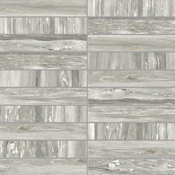 Мозаика PREXIOUS REX PEARL ATTR. MOS.3x15 MATTE (756308) 30x30 от REX Ceramiche (Италия)