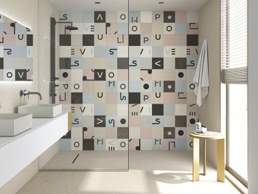 Декор Filippo Soul Blason Gris Negro 20x20 от Vives Ceramica (Испания)