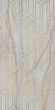 Декор Ифран серый светлый глянцевый обрезной (KMD3STA029BR) 60x119.5x0.9 от Kerama Marazzi (Россия)