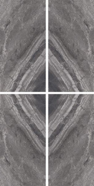 Керамогранит SUPREME Book Match Charcoal Levigato S/4 (77535) 60x120x1.2x2.4 от Cerdomus (Италия)