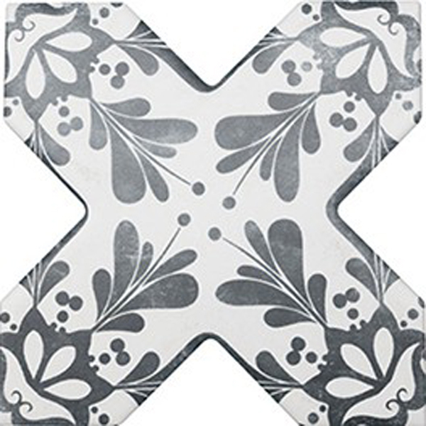 Керамогранит BECOLORS CROSS DEC. STENCIL NAVY (CV67395) 13.25x13.25 от Cevica (Испания)