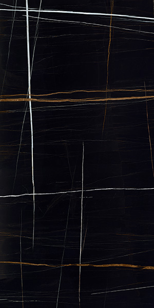 Керамогранит BOOKMATCH SAHARA NOIR A SOFT MATT. 160x320x0.6 от Ascale (Испания)