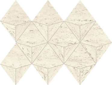 Мозаика Marvel Travertine White Mosaico Origami (AF9J) 28x41 от Atlas Concorde (Италия)