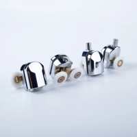 Ролики IDDIS 2 верхних двойные 2 нижних одинарные D=23 мм хром стекло 4 мм 966M23C4DZ