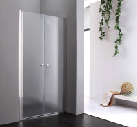 Душевая дверь в нишу Cezares Elena 160 см. профиль хром, стекло прозрачное