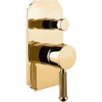 Встраиваемый смеситель для душа с переключателем Cezares Olimp OLIMP-VDIM-03/24-L золото