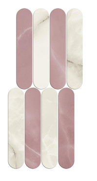 Мозаика Symphonyx Crystal - Rose Mosaic Ellipse Lap (620110000163) 56x23.5 от Atlas Concorde (Россия)