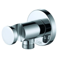 Шланговое подключение с держателем для душа D&K DC1004813 хром