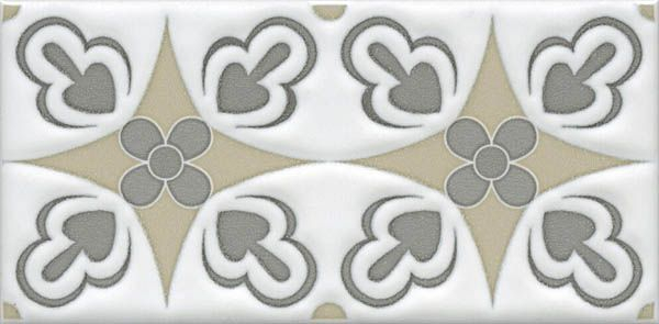Декор Клемансо STG/A620/16000 орнамент 7.4x15 от Kerama Marazzi (Россия)