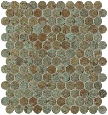 Мозаика Sheer Deco Rust Round Mosaico (fPDJ) 29.5x32.5 от FAP Ceramiche (Италия)