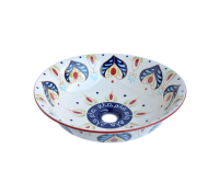 Раковина накладная Bronze de Luxe Козетта 45 4381 белая