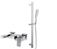 Смеситель с гибким душем и коротким изливом Bronze de Luxe GRANI (TB980)