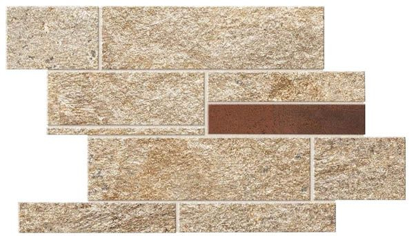 Мозаика Norde Oro Brick Corten (A597) 39x27.8 от Atlas Concorde (Италия)