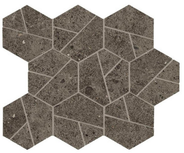 Мозаика Boost Stone Tobacco Mosaico Hex (A7C1) 25x28.5 от Atlas Concorde (Италия)