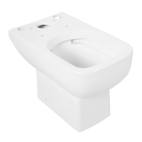 САНИТАРНАЯ КЕРАМИКА BelBagno AURORA Чаша унитаза с сиденьем дюропласт soft close, P-trap BB8604CPR/SC