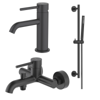 Комплект смесителей для ванны Aquatek Европа AQ1330MB черный