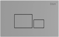Кнопка смыва D&K Quadro DB1519001 хром