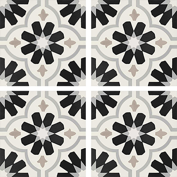 Керамогранит DECO ANTHOLOGY ETNIC B B&W 20x20 от Elios/Exelle (Италия)