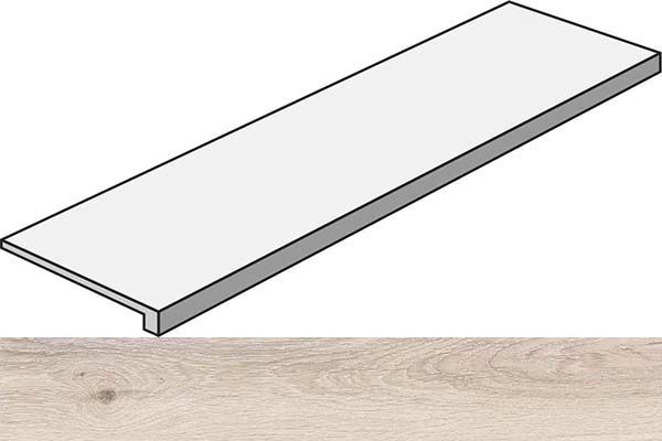 Фронтальная ступень ECO CHIC GRAD.TOP ALMOND RET (PF60006662) 32x120x4.5 от ABK Ceramiche (Италия)