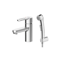 Cмеситель для раковины с гигиеническим душем Bravat Stream-D F137163C-1