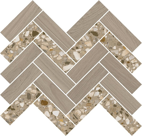 Декор Монтиони мозаичный коричневый светлый (T042/SG5269) 34x35.5x0.9 от Kerama Marazzi (Россия)