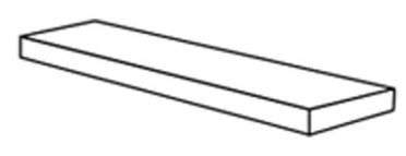 Ступень угловая X2 ANG.TOP DX INT.9 DARK 32x120 от ABK Ceramiche (Италия)