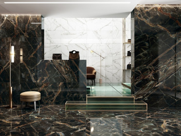 Керамогранит RHAPSODY CARAVAGGIO GOLD LEV/R LEV.RETT. (119251) 120x260 от Naxos Ceramica (Италия)