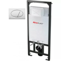 Инсталляция для подвесного унитаза 3 в 1 AlcaPlast Sadromodul AM101/1120-3:1 RU M70-0001 комплект с клавишей