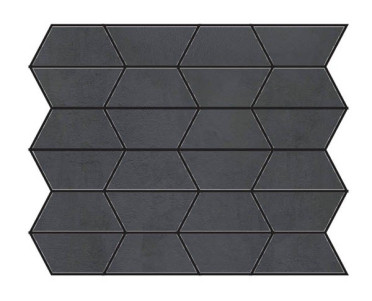 Мозаика CROSSROAD CHALK MOS. GEM COAL 30x34 от ABK Ceramiche (Италия)