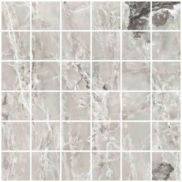 Мозаика ONYX&MORE SILVER BLEND SATIN MOS. 5X5 (767649) 30x30 от Casa Dolce Casa (Италия)
