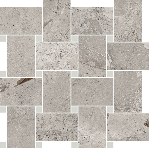 Декор Karnis Contrasti Silver Matt con Tozz. Piombo (97413) 30x30 от Cerdomus (Италия)