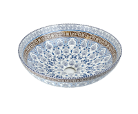 Раковина накладная Bronze de Luxe 45 1008 белая