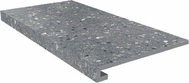 Фронтальная ступень Терраццо SG632800R/GCF клееная серый темный 33x60 от Kerama Marazzi (Россия)