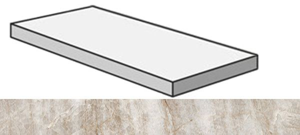Угловая ступень SENSI GEMS ANG.TOP DX TAJ MAHAL правая (PF60005664) 32x120x4.5x2 от ABK Ceramiche (Италия)
