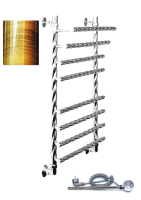 Полотенцесушитель электрический 600x1000 Двин F BRAID electro 4627170784101 бронза