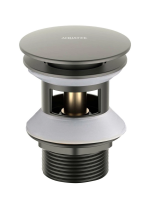 Донный клапан Aquatek AQ6002BGM оружейная сталь