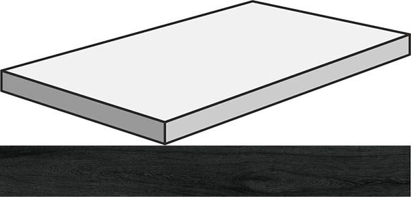 Угловая ступень S.WOOD GRAD.ANG.120/SX W.BL левая 33x120 от Sant Agostino (Италия)