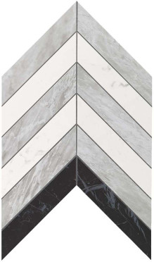 Мозаика настенная Marvel Stone Chevron Mix Wall (9SCM) 30.5x25 от Atlas Concorde (Италия)