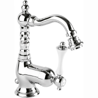 Смеситель для биде Cezares Margot MARGOT-BSM2-01-Bi хром ручка белая