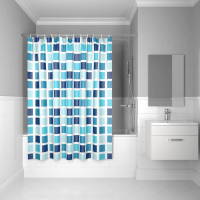 Штора для ванной Iddis Basic B63P218i11 голубой;синий