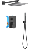 Душевая система Aquatek Лира AQ1472MB черный