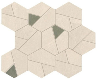 Мозаика Boost Pro Ivory Mosaico Hex Olive (A0QN) 25x28.5 от Atlas Concorde (Италия)