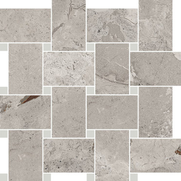 Декор Karnis Contrasti Silver Matt con Tozz. Piombo (97413) 30x30 от Cerdomus (Италия)