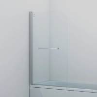 Шторка для ванны Iddis Ray 80 см. профиль хром, стекло прозрачное